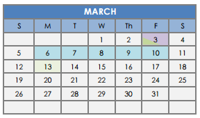 District School Academic Calendar for Alta Vista Montessori Magnet for March 2017