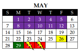 District School Academic Calendar for Wedgeworth Elementary for May 2017