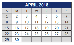 District School Academic Calendar for Boyd Elementary School for April 2018