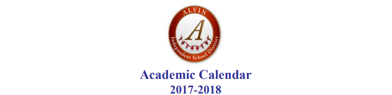 District School Academic Calendar for Alvin High School
