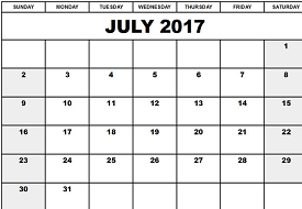 District School Academic Calendar for Barnett Junior High for July 2017