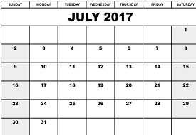 District School Academic Calendar for Dunn Elementary for July 2017