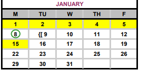 District School Academic Calendar for Bluebonnet Elementary School for January 2018