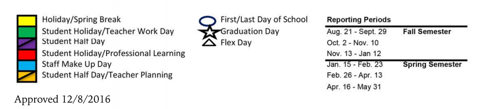 District School Academic Calendar Key for Jack C Binion Elementary