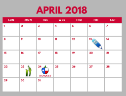 District School Academic Calendar for Coppell Middle North for April 2018