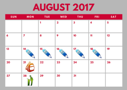 District School Academic Calendar for Coppell Middle West for August 2017