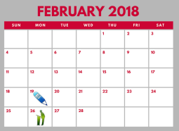 District School Academic Calendar for Coppell Middle East for February 2018