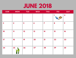 District School Academic Calendar for Denton Creek Elementary School for June 2018