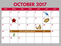 District School Academic Calendar for Cottonwood Creek Elementary School for October 2017