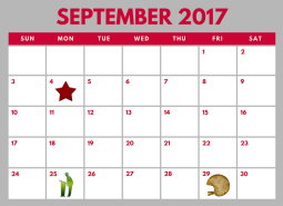 District School Academic Calendar for Coppell Middle North for September 2017