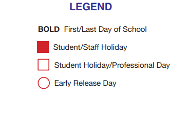 District School Academic Calendar Legend for Dallas Park Elementary