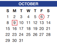 District School Academic Calendar for Sidney H Poynter for October 2017