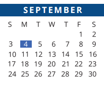 District School Academic Calendar for Dean Middle School for September 2017