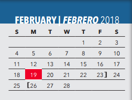 District School Academic Calendar for Arthur Kramer Elementary School for February 2018