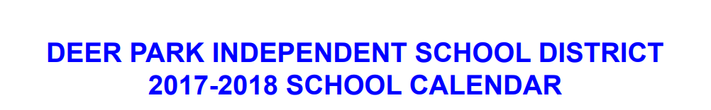 District School Academic Calendar for Fairmont Elementary