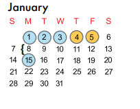 District School Academic Calendar for Fairmeadows Elementary for January 2018