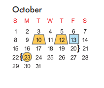 District School Academic Calendar for Merrifield Elementary for October 2017
