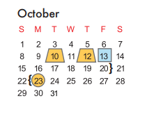 District School Academic Calendar for Kennemer Middle School for October 2017