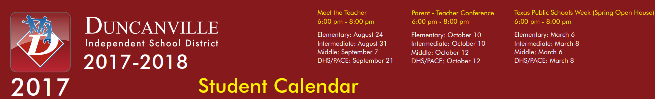 District School Academic Calendar for Summit