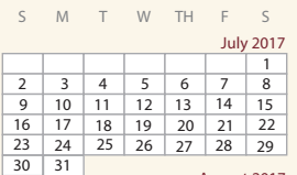 District School Academic Calendar for Winston Elementary School for July 2017