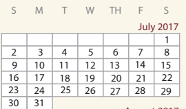 District School Academic Calendar for L B Johnson Elementary School for July 2017