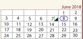 District School Academic Calendar for Edgewood Elementary for June 2018