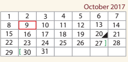 District School Academic Calendar for E T Wrenn Middle School for October 2017