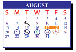 District School Academic Calendar for Hargill Elementary for August 2017