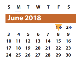 District School Academic Calendar for Townewest Elementary for June 2018