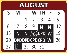 District School Academic Calendar for Fenley Transitional Middle School for August 2017