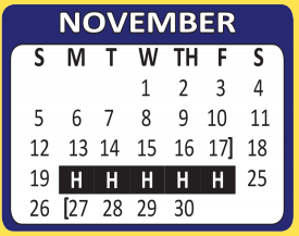 District School Academic Calendar for Fenley Transitional Middle School for November 2017