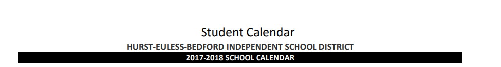 District School Academic Calendar for Shady Oaks Elementary