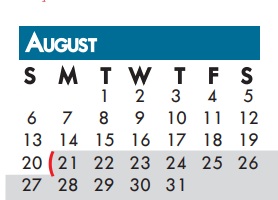 District School Academic Calendar for Union Bower Center For Learning for August 2017