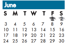 District School Academic Calendar for Davis Elementary for June 2018