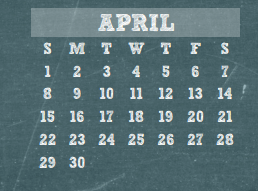 District School Academic Calendar for Epps Island Elementary for April 2018