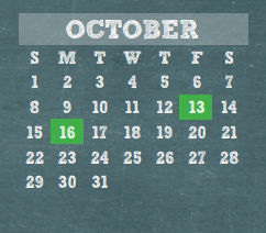 District School Academic Calendar for Lemm Elementary for October 2017