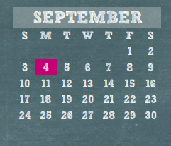 District School Academic Calendar for Eiland Elementary for September 2017