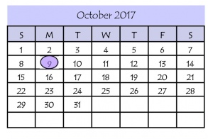 District School Academic Calendar for Ann Richards Middle School for October 2017