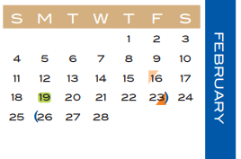 District School Academic Calendar for Long Elementary for February 2018