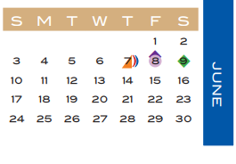 District School Academic Calendar for Hutchison Elementary for June 2018