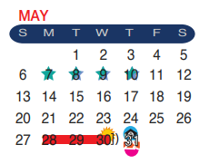 District School Academic Calendar for Daiches Elementary for May 2018