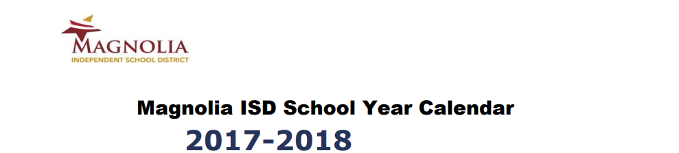 District School Academic Calendar for Magnolia Elementary