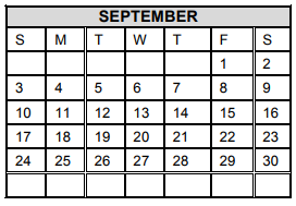 District School Academic Calendar for Mcauliffe Elementary for September 2017