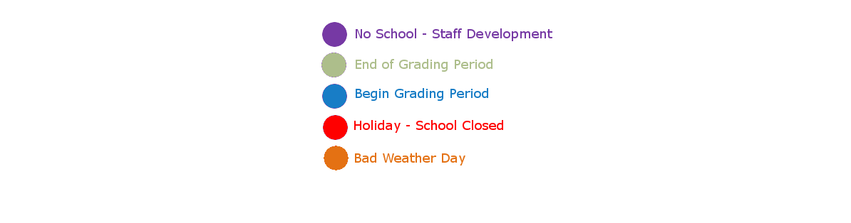 District School Academic Calendar Key for Long Elementary