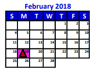 District School Academic Calendar for Kings Manor Elementary for February 2018