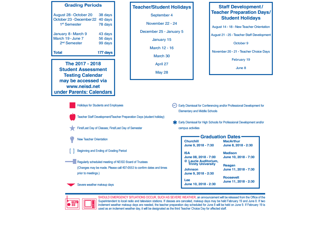 District School Academic Calendar Key for Homebased Comp Ed