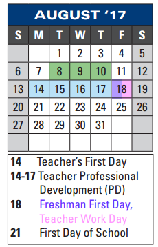 District School Academic Calendar for Beverly Hills Intermediate for August 2017