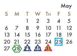 District School Academic Calendar for Howard Dobbs Elementary for May 2018