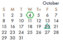 District School Academic Calendar for Sharon Shannon Elementary for October 2017
