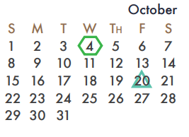 District School Academic Calendar for Cullins-lake Pointe Elementary for October 2017